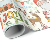 コージークリスマスラッピング紙 ラッピングペーパー (ロールコーナー)