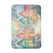 コージークリスマスヴィレッジイラストレーション | フェスティバル バスマット (正面縦)