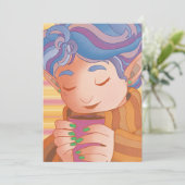 コージークリスマス小妖精や小人 シーズンカード (スタンド正面)