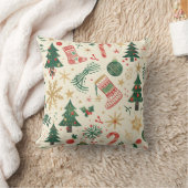 コージークリスマス装飾用クッション – 追加フェスティバル応援 クッション (ブランケット)