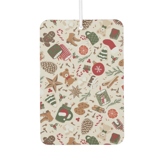 コージークリスマス&スパイス カーエアーフレッシュナー (正面)