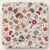 コージークリスマス&スパイス コースター (正面)