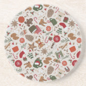 コージークリスマス&スパイス コースター (正面)