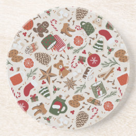 コージークリスマス&スパイス コースター