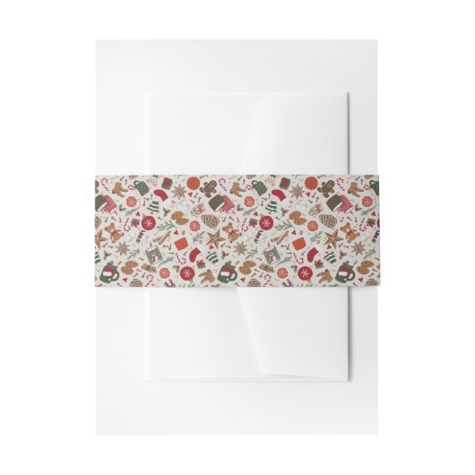 コージークリスマス&スパイス 招待状ベリーバンド (正面例)