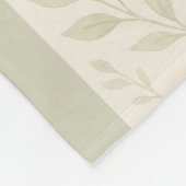 コージークリーミーパステルフローラブランケット – ソフト&エレガントソフト フリースブランケット (角)