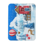 コージーコテージインウィンターワンダーランド マグネット (縦)