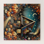 コージーコテージウィズフェスティバルカボチャ ジグソーパズル (横)