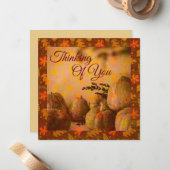 コージーコテージオータムカボンプキンズフラットノートカード ノートカード (正面/裏面インサイチュ)