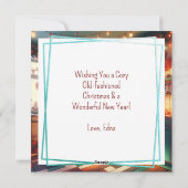 コージーコテージキッチュレトロクリスマス シーズンカード (裏面)