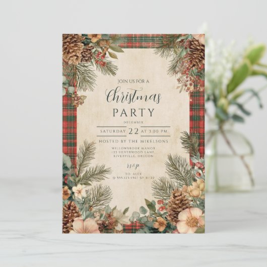 コージーコテージクリスマス 招待状 (スタンド正面)