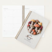 コージーコテージコアクロチェットマッシュルームバスケットパーソナル プランナー手帳 (ディスプレー)