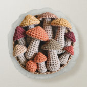 コージーコテージコアクロチェットマッシュルームバスケット ラウンドクッション (裏面)