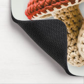 コージーコテージコアクロチェットマッシュルームフェアリーガーデン マウスパッド (コーナー)