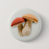 コージーコテージコアクロチェットマッシュルームフェアリーガーデン 缶バッジ (正面)