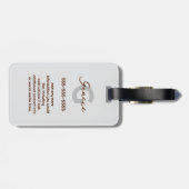 コージーコテージコアクロチェットマッシュルームモノグラム名 ラゲッジタグ (裏面横)