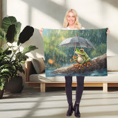 コージーコテージコアフロージウッドラお洒落ンド フリースブランケット