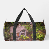 コージーコテージフラワーガーデン自然アート ダッフルバッグ (裏面)