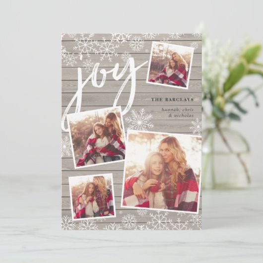 コージーコレクション | クリスマスフォトコラージュカード シーズンカード (スタンド正面)