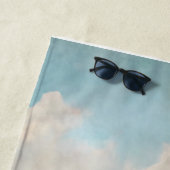 コージーコースタルコテージビーチハウスウォーターカラー ビーチタオル (インサイチュ)