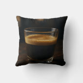 コージーコーヒービーブミニマリストピローデザイン クッション (裏面)