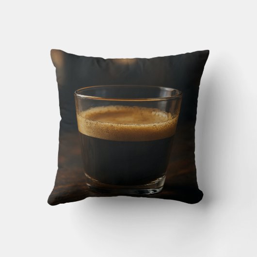 コージーコーヒービーブミニマリストピローデザイン クッション (裏面)