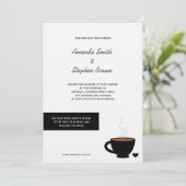 コージーコーヒーラブカジュアル結婚式招待状 招待状 (スタンド正面)