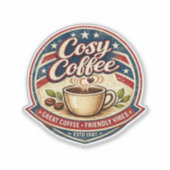 コージーコーヒー シール (正面)
