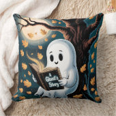 コージーゴーストコア秋デコールアクセント不気味かわいい クッション (ブランケット)