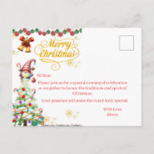 コージーサンタのクリスマス ポストカード (裏面)