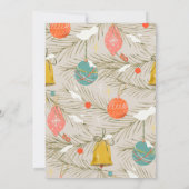 コージーサンタベビーホリデーベビーシャワー 招待状 (裏面)