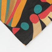 コージーシアン"ドリームアステカ"プラッシュフリースブランケット フリースブランケット (角)