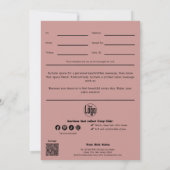 コージーシックピンクブラック11月のギフト券 (裏面)