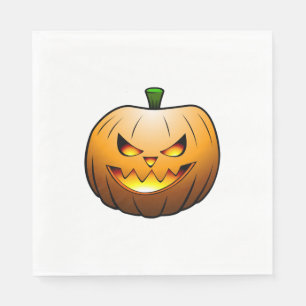 コージージャックオーランタン・ハロウィンカボチャ スタンダードランチョンナプキン