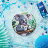 コージージャングルコアラコーヒー ペーパープレート (パーティー)