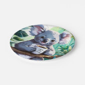 コージージャングルコアラコーヒー ペーパープレート (アングル)