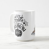 コージースセーター&パンプキンスパイスことわざ コーヒーマグカップ (正面左)