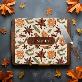 コージースパイスデザイン-名前をカスタムする カッティングボード