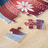 コージーチョコレートラブラドールレトリエバードッグクリスマス ジグソーパズル (側面)