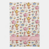 コージーティー恋人引用文かわいいハンドボー図解入りの、写真付きのホ キッチンタオル (縦)