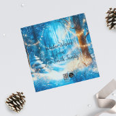 コージーテディベアーシーズンフラットスクエアホリデーカード シーズンカード