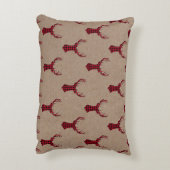 コージーディアクモダンラフトプレイドクリスマス アクセントクッション (裏面(縦))