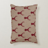 コージーディアクモダンラフトプレイドクリスマス アクセントクッション (正面(垂直))