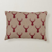 コージーディアクモダンラフトプレイドクリスマス アクセントクッション (裏面)