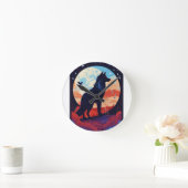 コージードリームピロー ラウンド壁時計 (ホーム)