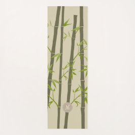 コージーナチュラルゼンバンブーライトカスタムモノグラム ヨガマット