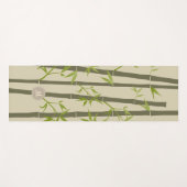 コージーナチュラルゼンバンブーライトカスタムモノグラム ヨガマット (正面(横))