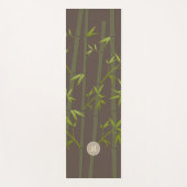 コージーナチュラルゼンバンブー自然モカスタムノグラム ヨガマット (正面)