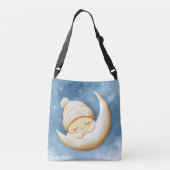 コージーニット昼寝クレスドムーン クロスボディバッグ (裏面)