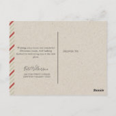 コージーニューアドレスウィズ暖炉ホリデー ポストカード (裏面)